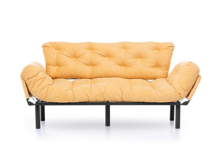 Atelier Del Sofa Nitta Triple - Sofá cama de 3 plazas, Mostaza